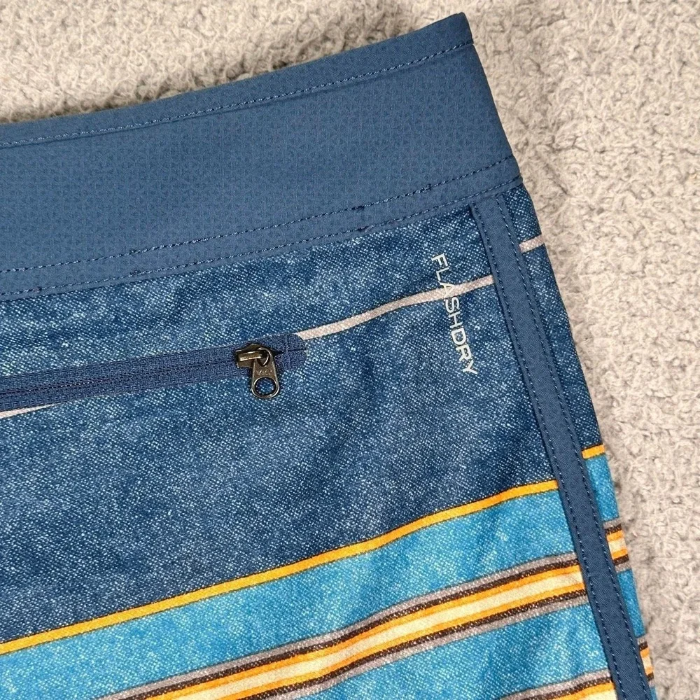 The North Face Whitecap Boardshorts Mens 32 Blue Stripe Surf Beach Swim Trunks